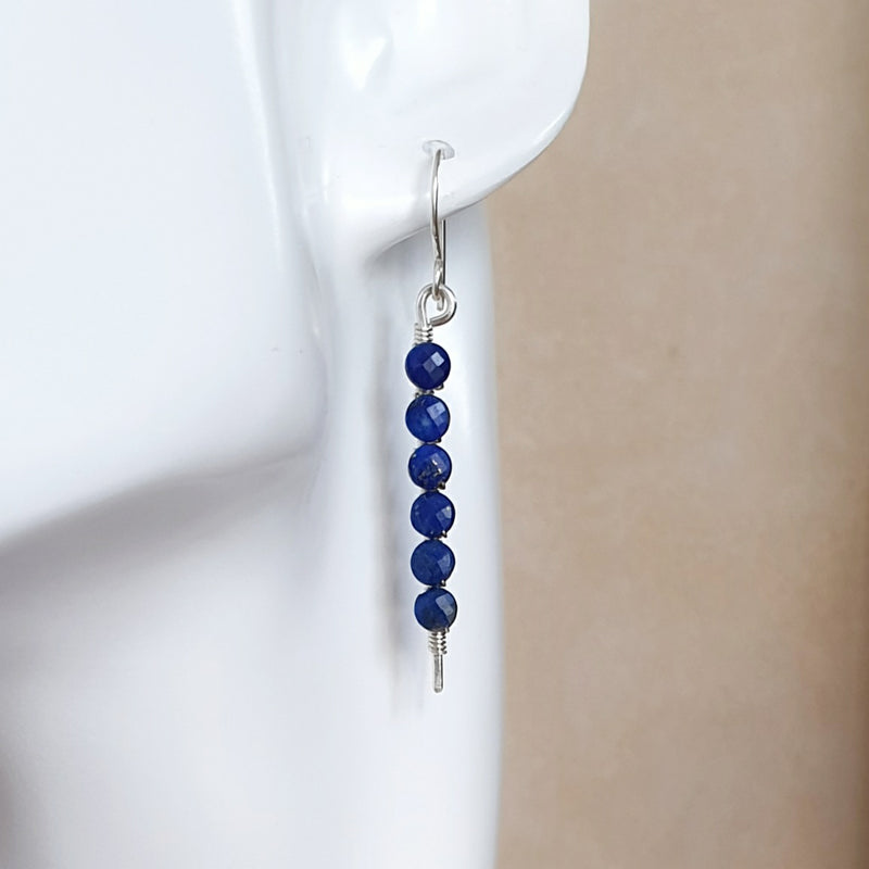 Shop Lapis Lazuli Stick Earrings - Bijoux By Anne