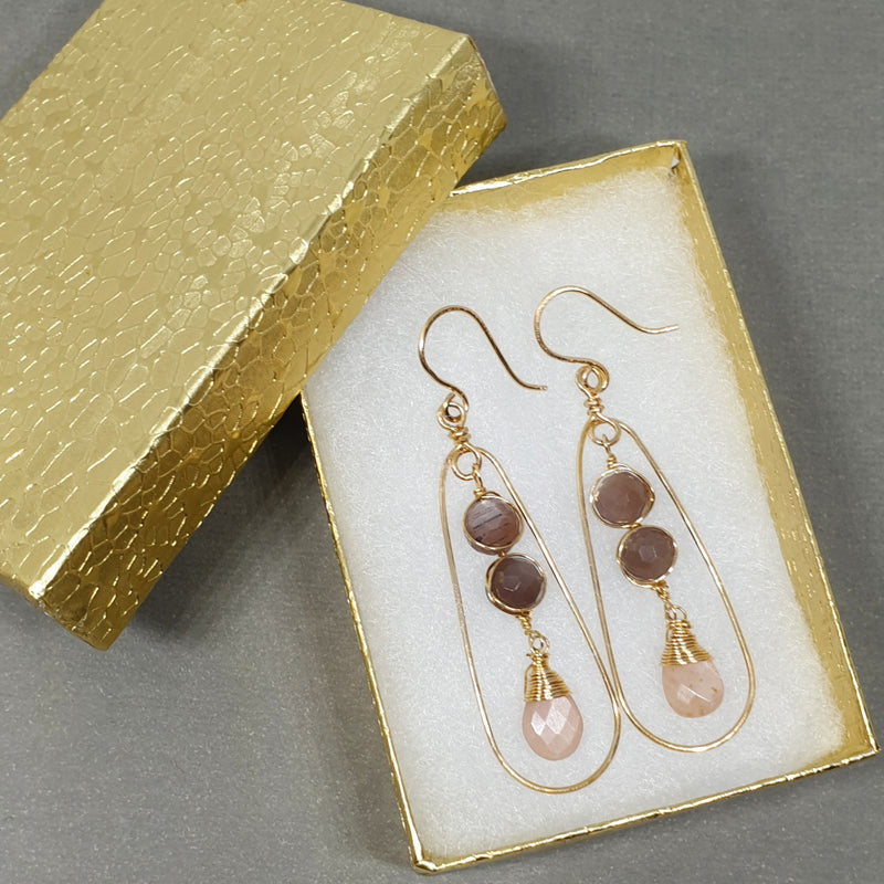 Order Tourmaline Stick Earrings in 14K Gold - Bijoux By Anne